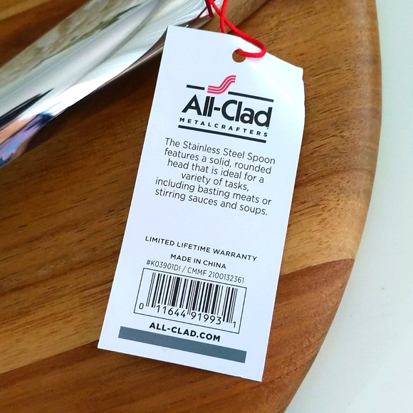 All-Clad 🔥NWT🔥 -solid cooking spoons. NEVER USED! Quality peace for kitchen.A+ - Picture 9 of 10